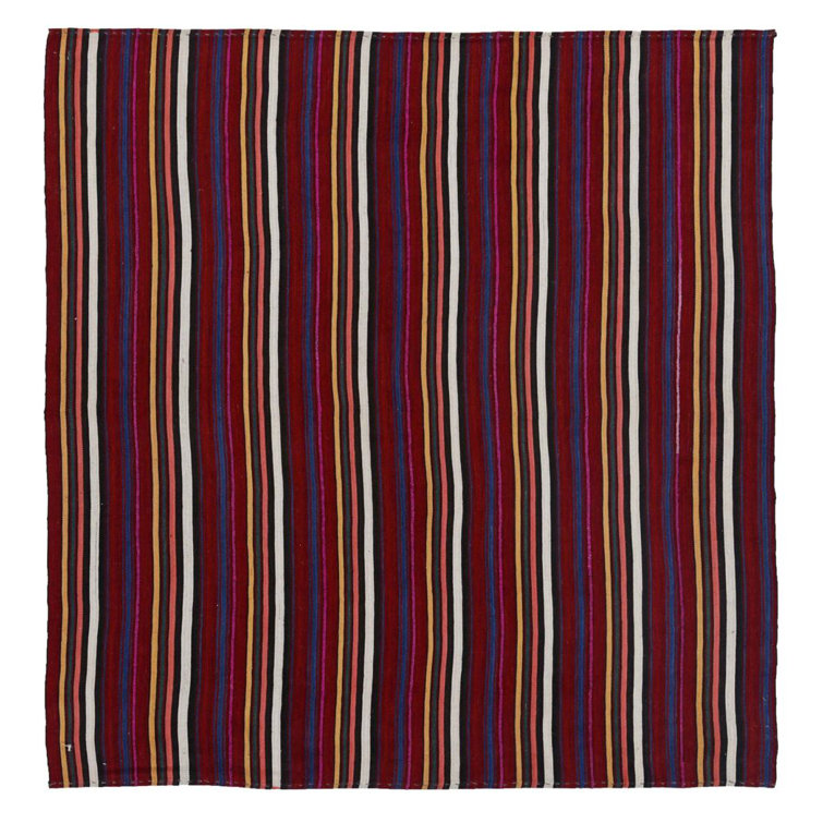 Arsin Rug Gallery OneofaKind 7'3" X 7'6" Area Rug in Blue/Gray/Red